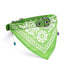 Adjustable Dog Bandana Leather Printed Soft Scarf Collar Neckerchief For Puppy Pet - Size M - Black