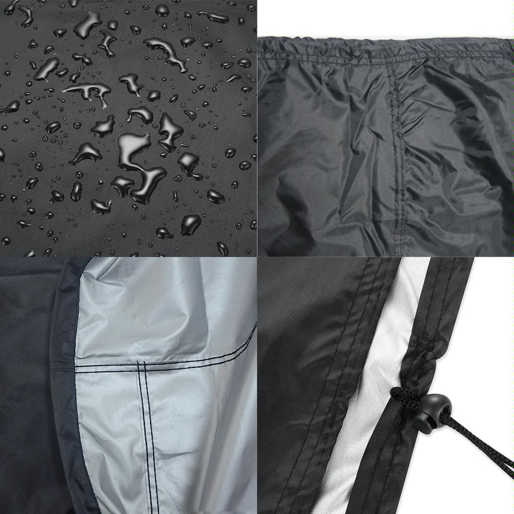 Waterproof Bbq Grill Cover - Anti-uv Dust-proof 210d Oxford Cloth - 170x61x117cm - Black