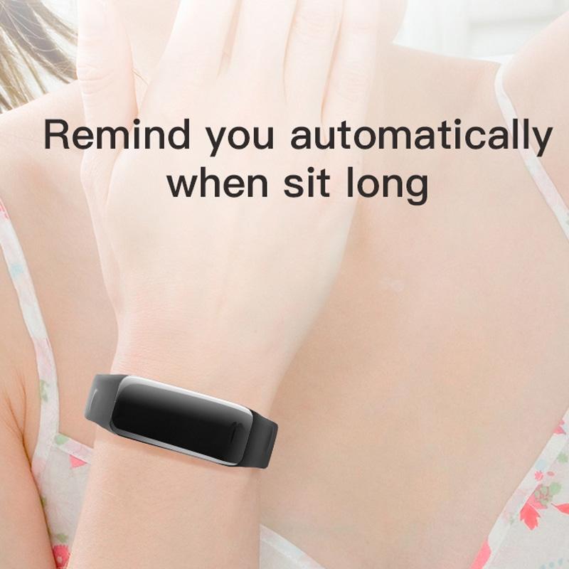 Smart Bracelet With Call Reminder Hr / Bp Monitoring Sleep / Sedentary Tracking And Remote Control - Black