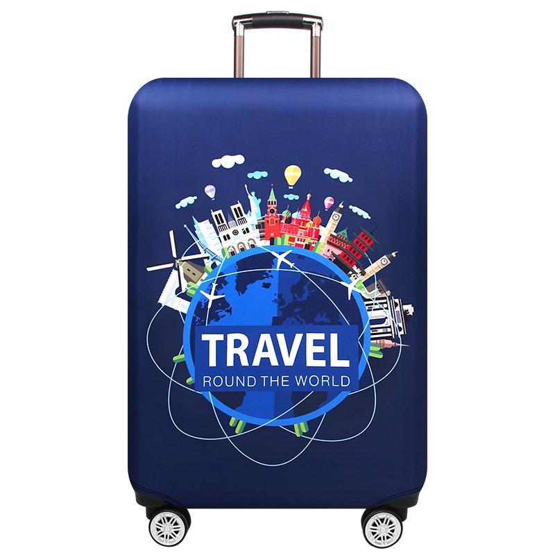 Thickened Luggage Cover - Elastic Wear-Resistant Anti-Dust Protection - Size L - European Sights