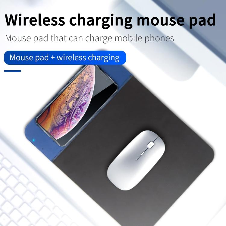 10W Qi Wireless Charger Mouse Pad 26.2 X 19.8 X 0.65Cm - Black