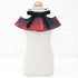 Dog Shawl Small Cloak Pet Bow Ttie Saliva Towel Pet Accessories - Size L - Black White Grid