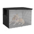 Outdoor Pet Cage Cover - Oxford Cloth Dustproof Rainproof Sunscreen - 94x61x63.5cm - Black