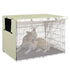 Outdoor Pet Cage Cover - Oxford Cloth Dustproof Rainproof Sunscreen - 94x61x63.5cm - Black