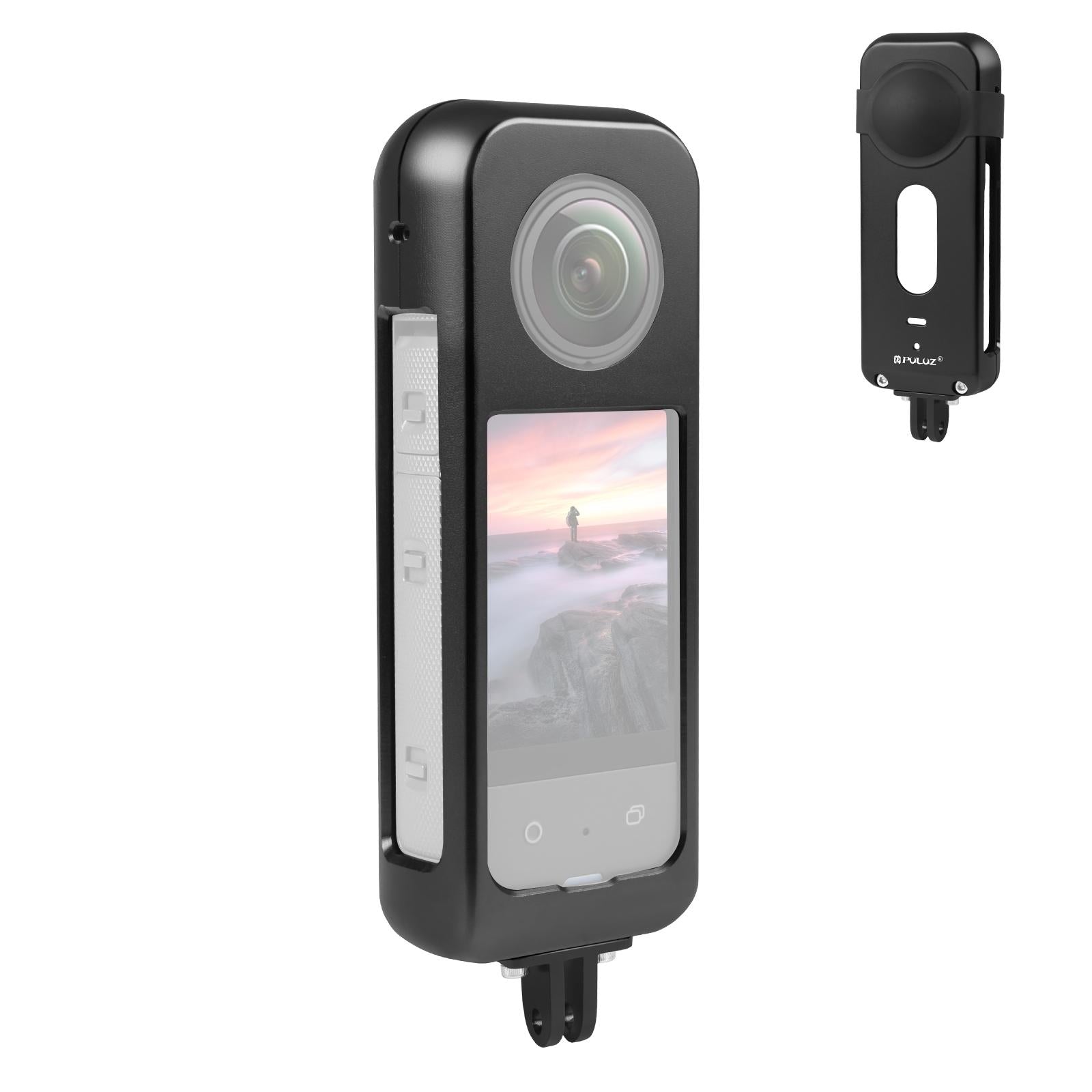 Metal Protective Cage For Insta360 X3 With Silicone Lens Cover