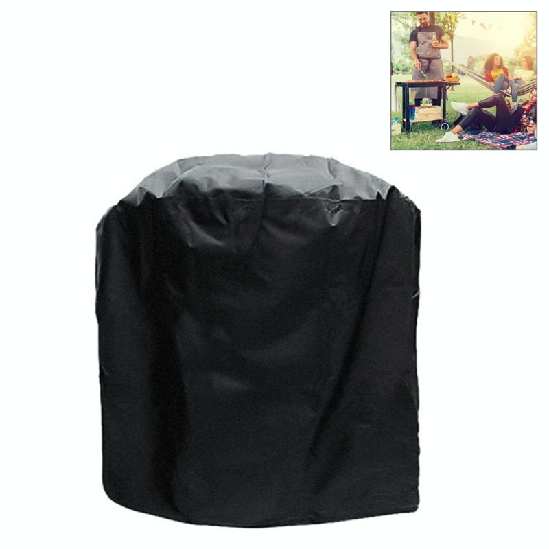 Waterproof Bbq Grill Cover - 210D Oxford Cloth Anti-Uv Dust-Proof 71X73Cm Black