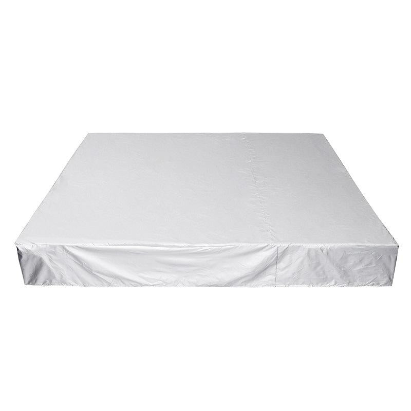 240x240x25cm Waterproof Dustproof Cover for Bathtub Pool Table & Chair - Protects from Falling Leaves - Silver