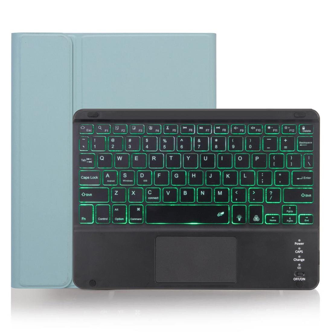 Detachable Bluetooth Keyboard Tablet Case For Ipad Pro 11 With Touchpad Pen Slot & Backlight - Plain Texture - Black