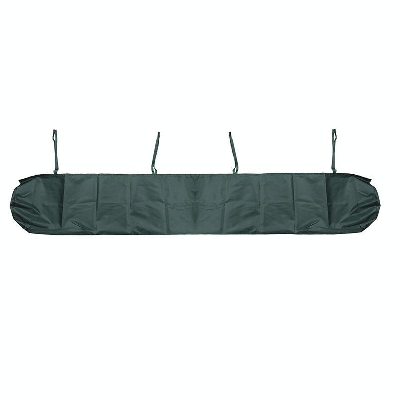 Waterproof Retractable Roller Blind Awning Cover - 3.5m Length Dustproof Protection - Black
