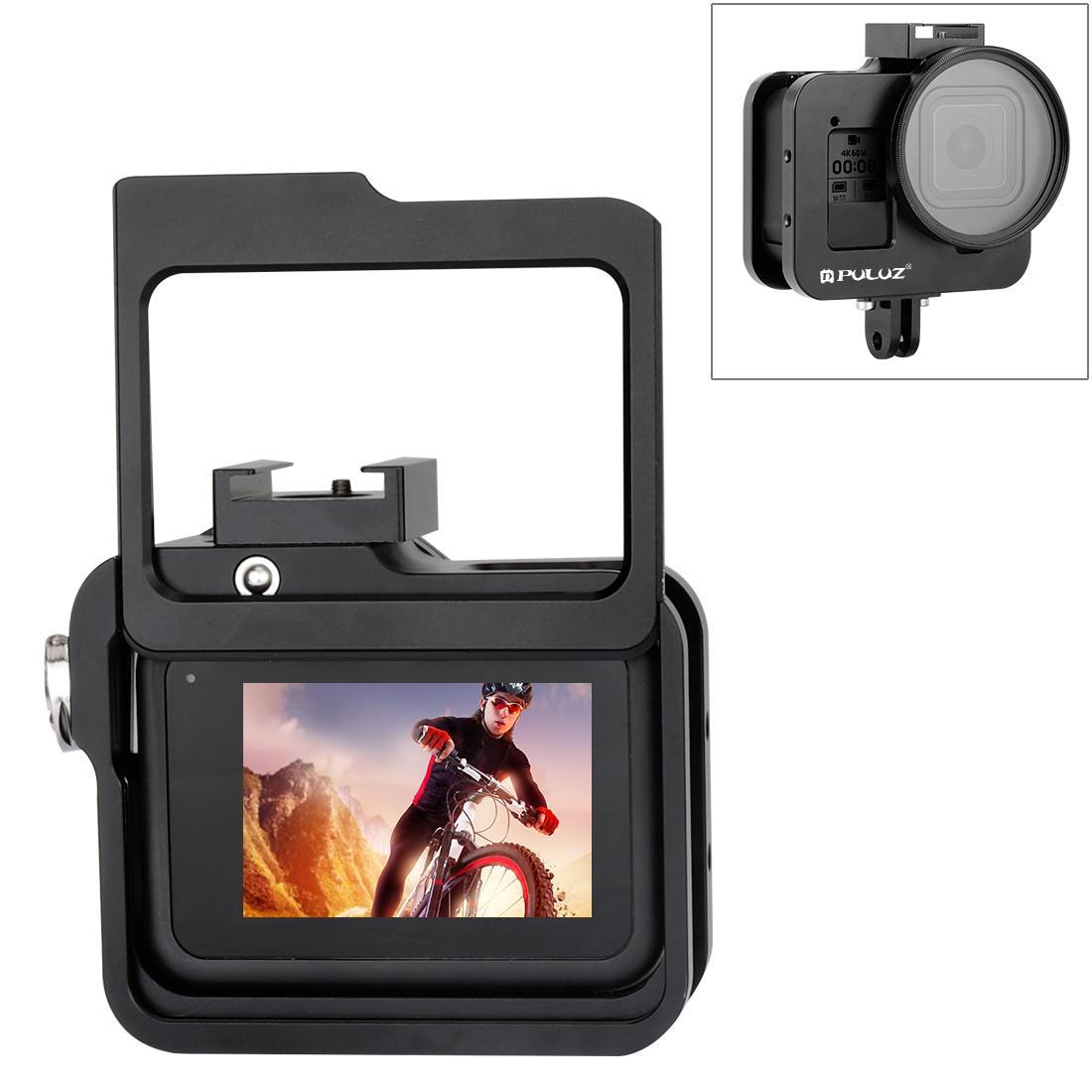 Aluminum Alloy Protective Cage With Insurance Frame And 52Mm Uv Lens For Gopro Hero8