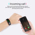 Waterproof Tft Smart Bracelet With Call / Heart / Sleep / Sedentary / Bp Monitoring - Black