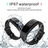 Waterproof Tft Smart Bracelet With Call / Heart / Sleep / Sedentary / Bp Monitoring - Black