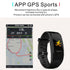 Waterproof Tft Smart Bracelet With Call / Heart / Sleep / Sedentary / Bp Monitoring - Black