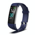 Waterproof Fitness Tracker Watch With Heart Rate Monitor - Blue