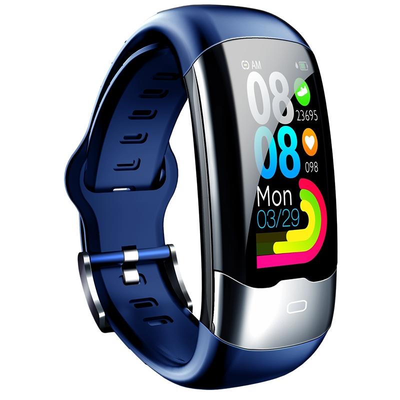 Smart Bracelet With Heart Rate And Blood Glucose Monitoring - Tft Hd - Red