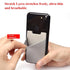 Lycra Phone Card Holder Stretch Back Sticker Wallet For Cards Bus Pass Bank Fits Most Phones - Pink