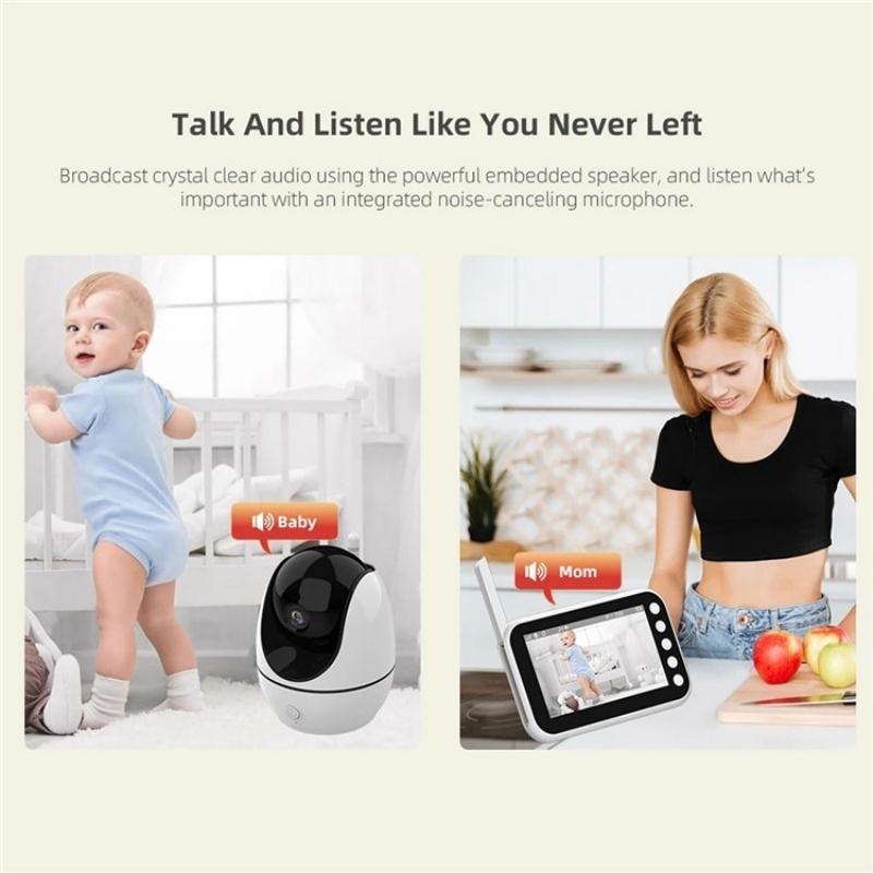 4.5 Video Baby Monitor With Two-Way Voice Temperature Display And Music Player