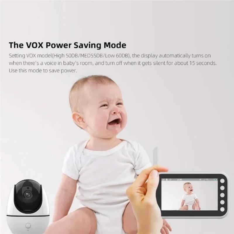 4.5 Video Baby Monitor With Two-Way Voice Temperature Display And Music Player