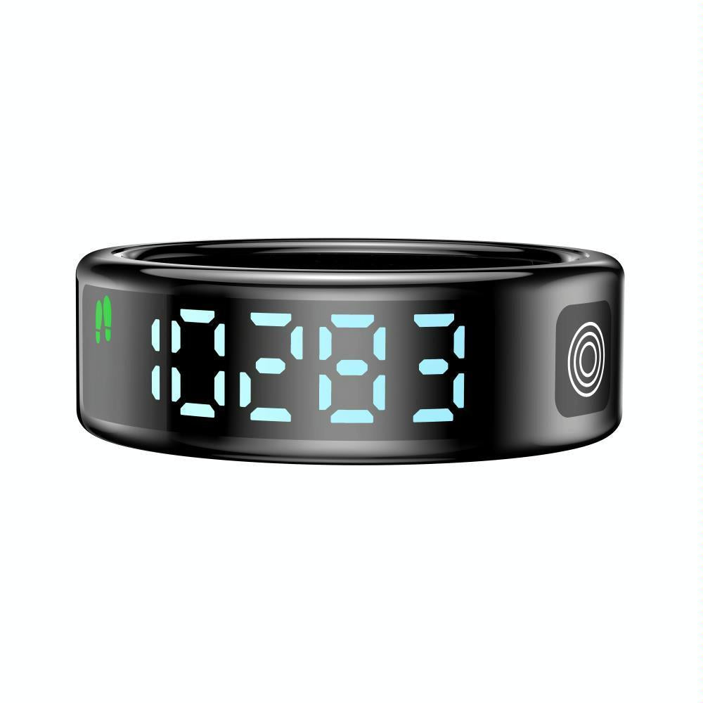 Smart Ring Hand Gestures Health Monitoring Sports Modes Size 12 - Silver