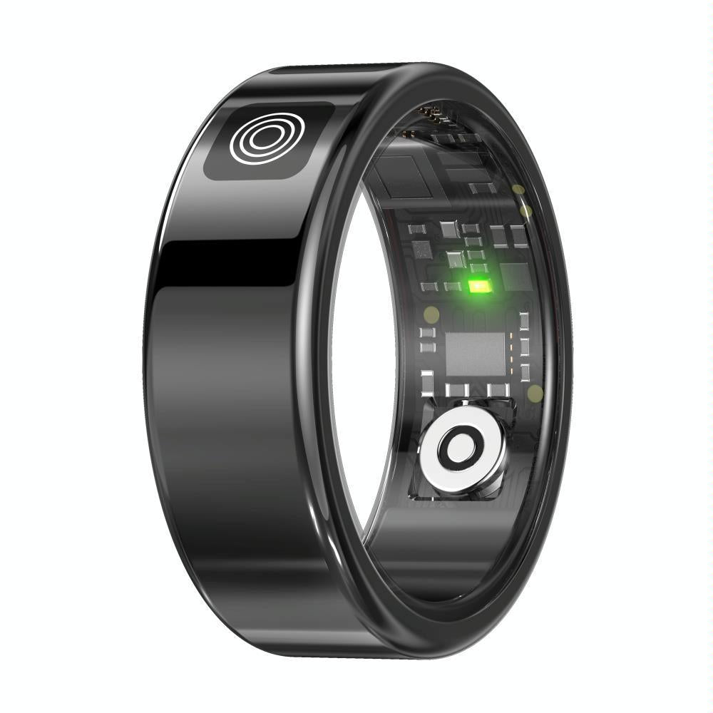 Smart Ring Hand Gestures Health Monitoring Sports Modes Size 12 - Silver