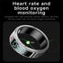 Smart Ring Hand Gestures Health Monitoring Sports Modes Size 12 - Silver