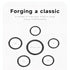 Smart Ring Hand Gestures Health Monitoring Sports Modes Size 12 - Silver