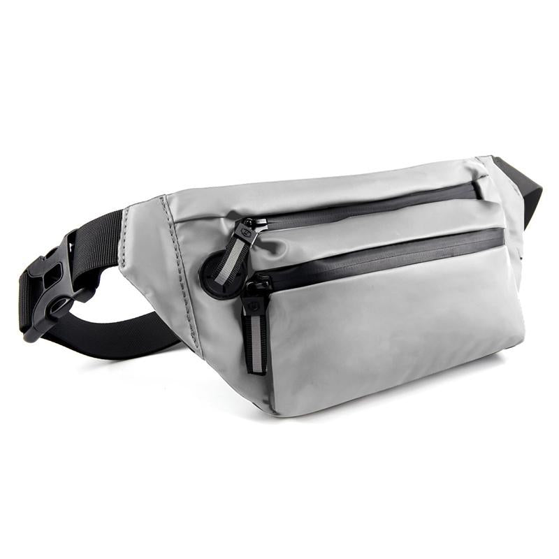 Multi Function Outdoor Sport Waist Bag Crossbody For Mobile Phones - Silver