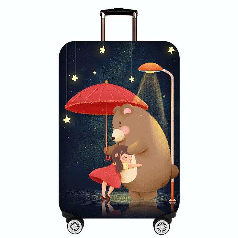 Protective Cover For Durable Luggage - Elastic Dustproof - Small Size - Mushroom Rabbit