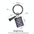 Snake Print Wrist Keychain Coin Purse Black Pu Leather Bracelet Card Case - Green