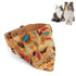 Cotton Pet Bib Cat Headband Dog Saliva Towel - Size S - Red