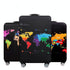 Protective Elastic Suitcase Cover - Fits 26-28 Inch Luggage - Dustproof & Scratch-Proof - English Map