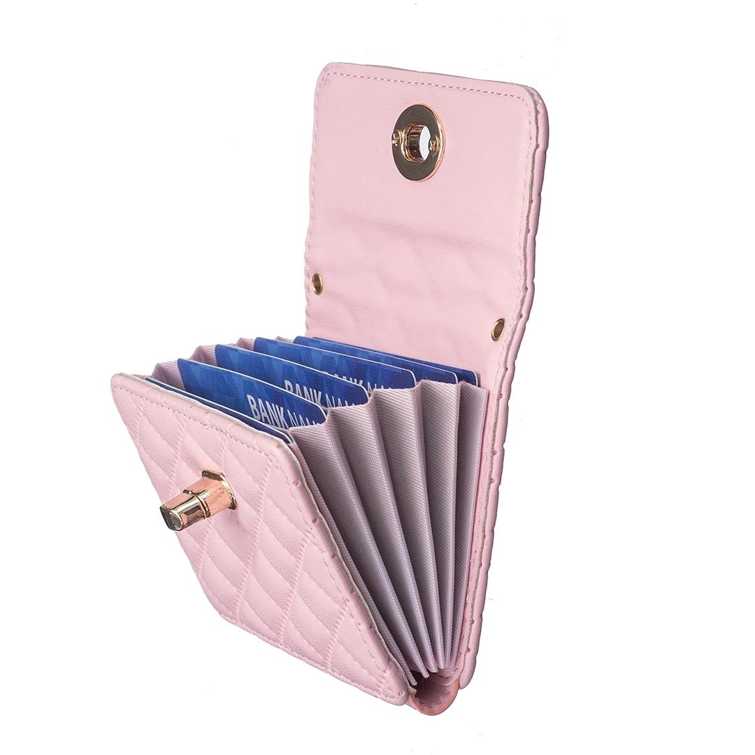 Horizontal Card Bag Mobile Phone Back Sticker With Metal Buckle - Blue