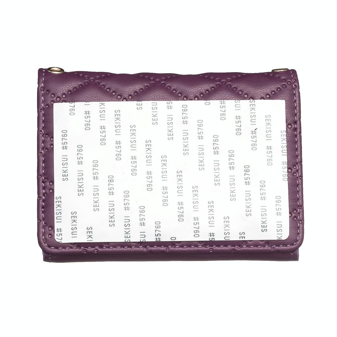 Horizontal Card Bag Mobile Phone Back Sticker With Metal Buckle - Blue