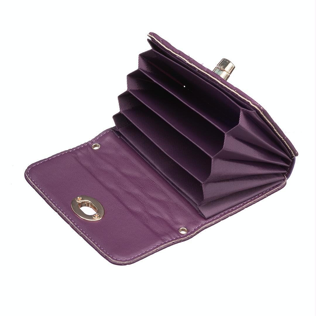 Horizontal Card Bag Mobile Phone Back Sticker With Metal Buckle - Blue