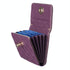 Horizontal Card Bag Mobile Phone Back Sticker With Metal Buckle - Blue