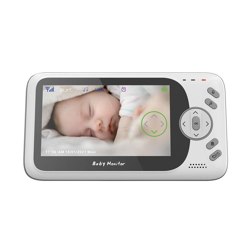 Wireless Baby Monitor With Night Vision And Temperature Detection - 4.3 Inch Screen