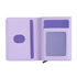 10x6x3cm Secure Brush Card Bag - Compact and Protective - Wine Red