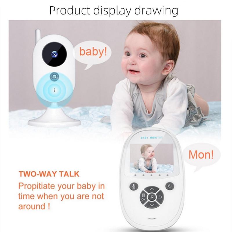 Smart Baby Monitor With Night Vision Camera And Music Player - 2.4Ghz Two Way Intercom