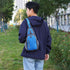 Waterproof Outdoor Sports Chest Bag Crossbody Single Shoulder Design - Dark Blue