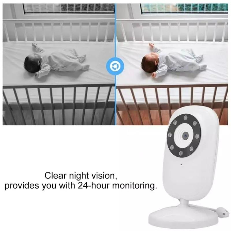 Wireless Baby Monitor With Night Vision Camera - 3.5 Inch Screen