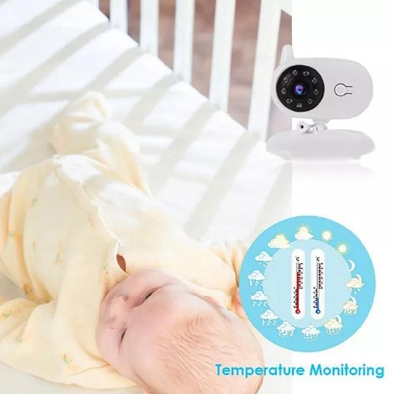 Wireless Baby Monitor With Night Vision And Temperature Display - 3.5 Inch