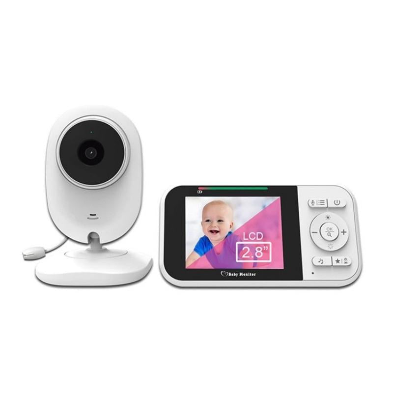 2-Way Voice Baby Monitor With Temperature Detection And 2.8 Lcd Screen