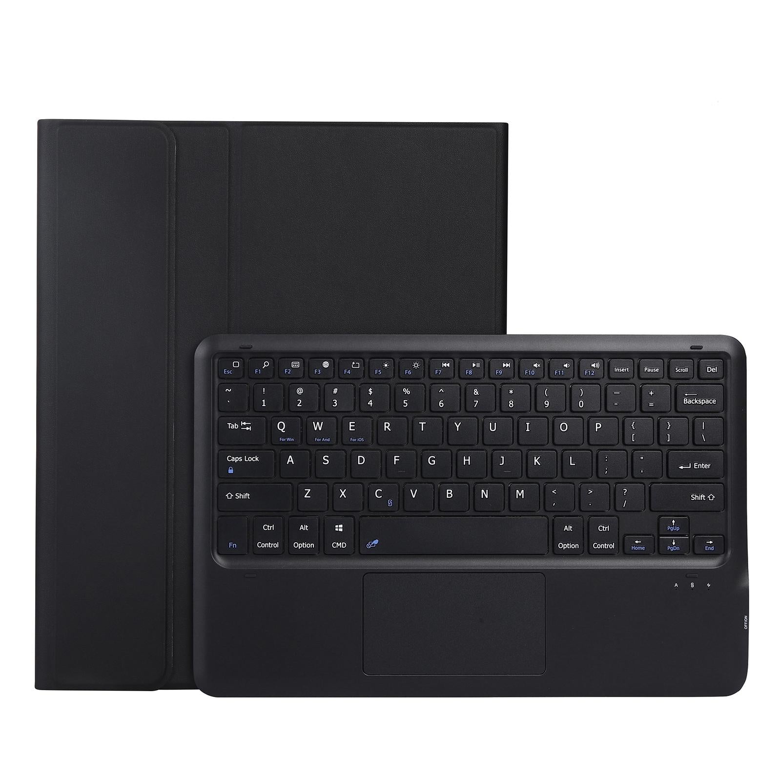 Detachable Bluetooth Keyboard Tablet Case For Ipad Pro 12.9 - Ultra-Thin With Touchpad Pen Slot & Holder - Dark Blue