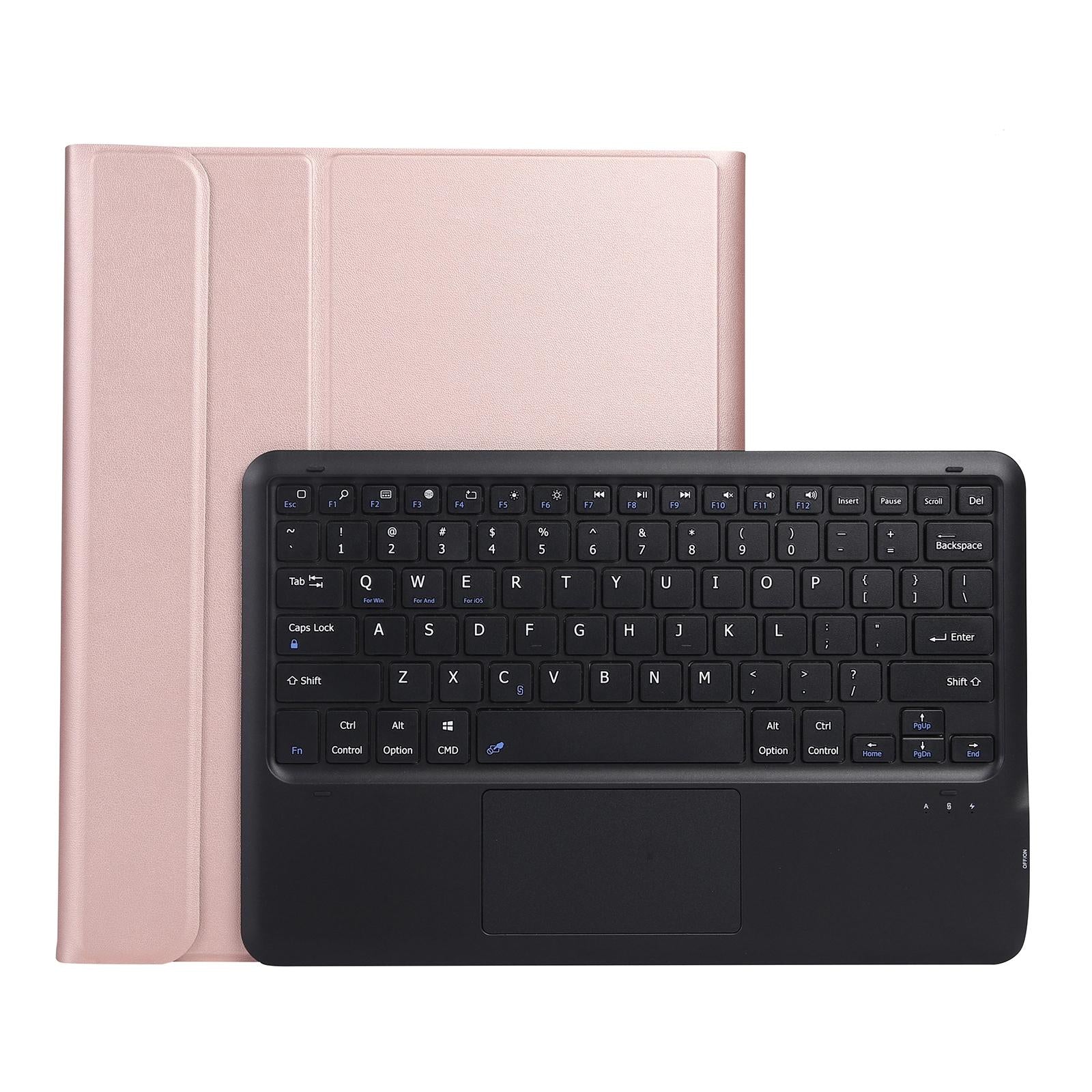 Detachable Bluetooth Keyboard Tablet Case For Ipad Pro 12.9 - Ultra-Thin With Touchpad Pen Slot & Holder - Dark Blue