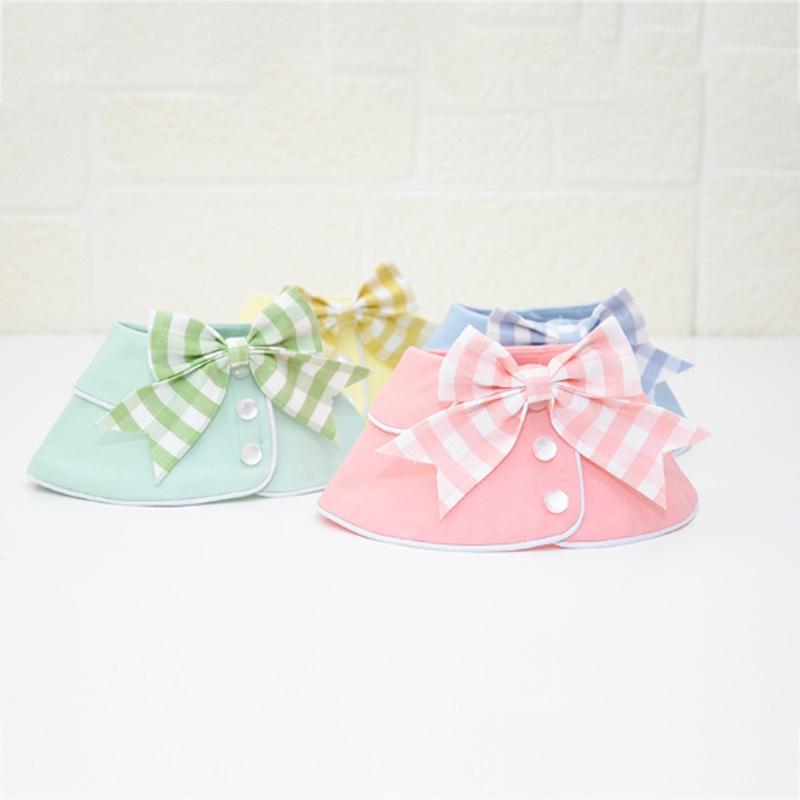 Pet Accessories Dog Small Shawl Bib Saliva Towel Triangle Scarf - Size L - Light Green