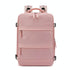 Outdoor Travel Laptop Backpack - Army Green - Pink