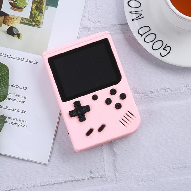 Retro Mini Handheld Game Console - 3.0 Inch 800 Games Av Output - Pink