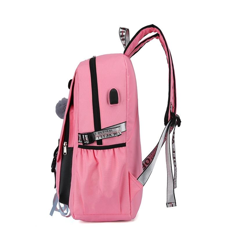 Anti-theft Usb Backpack for Sports and Leisure - Black