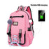 Anti-theft Usb Backpack for Sports and Leisure - Black