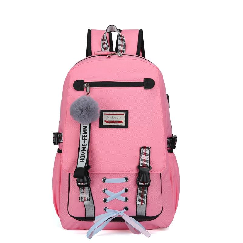 Anti-theft Usb Backpack for Sports and Leisure - Black